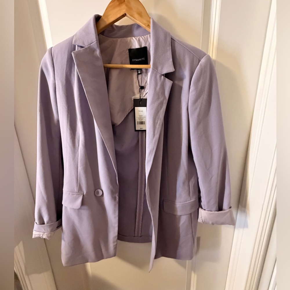 Dynamite Women's Soft Purple Blazer
